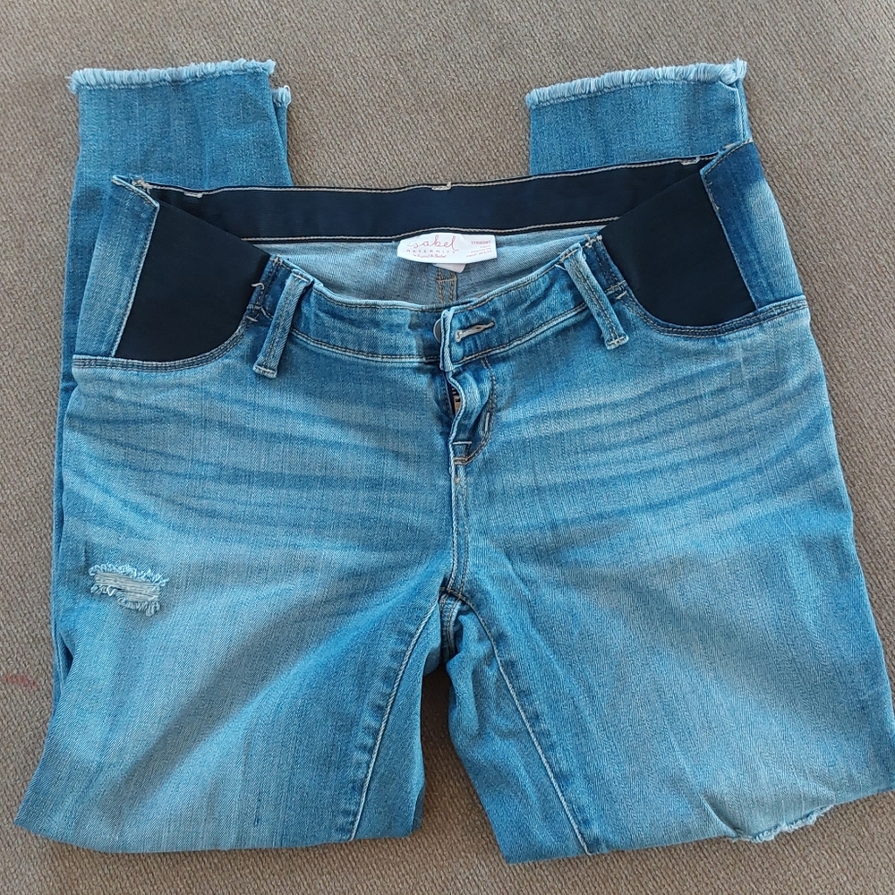 Isabel maternity, cropped jeans